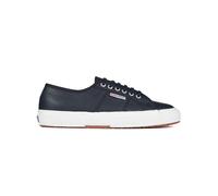 Superga Men's 2750 Efglu Leather Trainers in Baby Blue | Size: 2.5 Superga Baby Blue 2.5