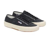 Superga Mens 2750 OG Washed Cotton Trainers - Black/Off White - 8.5 UK - Black/Off White - 100% Mixed
