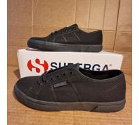 Superga Men's UK10.5 Cotu Classic Trainers in Total Black Work/Holiday/Gym Shoes