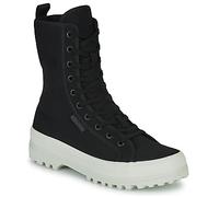 Superga 2641 Alpina High Cotton Blend Women's Black Boots UK 5.5