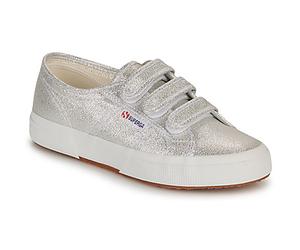Superga Shoes (Trainers) 2750 LAME STRAP in Silver 5.5