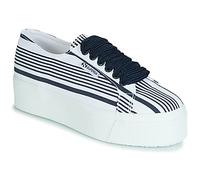 Superga Shoes (Trainers) 2790 COT MULTI STRIPE W in White 4