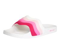 Superga Slides Flip Flops, White pink, 6 UK