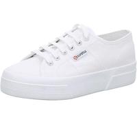 Superga Unisex 2740 Platform Oxford Flat, White, 10 UK