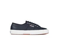 Superga Unisex Adult 2750 Efglu Leather Trainers (Blue Navy) - Size UK 3.5