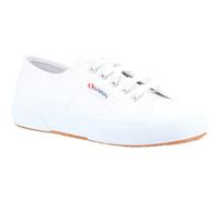 Superga Unisex Adult 2750 Tumbled Leather Trainers - White - White - 4.5 UK