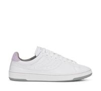 Superga Unisex Adult 4833 Lendl Leather Trainers (White/Violet Lilla/Medium Grey) - Size UK 9.5