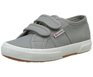 Superga Unisex Kids 2750-cotjstrap Classic Low Top Trainers, Grey Sage, 29 EU UK