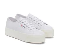 Superga Unisex Womens/Ladies 2790 Nappa Leather Trainers (Optical White Silver/Avorio) - Off-White - Size UK 8