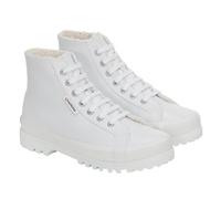 Superga Womens 2341 Alpina Vegan Leather Trainers - Ice White - 5 UK - Ice White - 100% Mixed