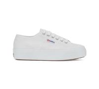 Superga Women's 2740 Lace Up Platforms in White | Size: 6.5 Superga White 6.5