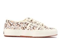 Superga Womens 2750 Giraffa Print Trainers - Natural Canvas - Size UK 8