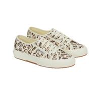 Superga Womens 2750 Giraffe Print Trainers - Beige Natural - 3.5 UK - Beige Natural - 100% Mixed