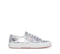 Superga Women's 2750 Mirror Faux Leather Sneakers, silver, 7 UK