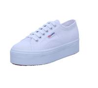 Superga Women's Linea Canvas Low Trainers 7 (41) White
