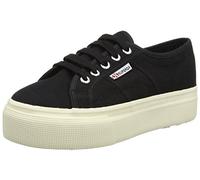 Superga Women's 2790-lamew Sneaker, Black, 5.5 UK