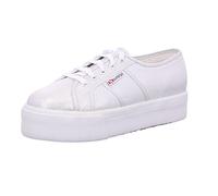 Superga Women's 2790-lamew Sneaker, Silver, 8 UK