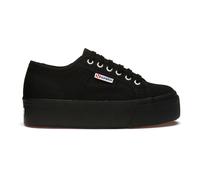 Superga Women's 2790 Linea Up Down Trainers in Black | Size: 5 Superga Black 5