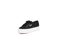 Superga Women's 2790 Platform Fashion Sneaker, Black/White, 3.5 UK