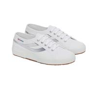 Superga Womens 2953 Swallow Tail Mirror Trainers - White/Silver - White/Silver - 2.5 UK