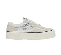 Superga Womens 3041 Revolley Snake Swallow Tail Suede Trainers - Milk White/Avorio/Navy - Milk White/Avorio/Navy - 6.5 UK