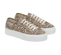 Superga Womens 3740 Leggera Leopard Print Platform Trainers - Leopard/Avorio - 6.5 UK - Leopard/Avorio - 100% Mixed