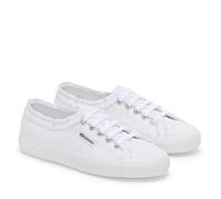 Superga Womens 3750 Rouched Jersey Lightweight Trainers - White - White - 4 UK
