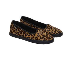 Superga Womens/Ladies 2441 Leopard Print Leather Calf Hair B SP462