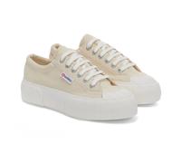 Superga Womens/Ladies 2631 Stripe Platform Trainers (Beige Light Eggshell/Avorio) - Size UK 4