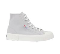 Superga Womens/Ladies 2696 Stripe High Tops (Grey Silver/Avorio) - Size UK 3.5