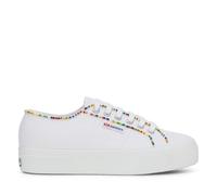 Superga Womens/Ladies 2740 Beaded Trainers (White/Multicoloured) - Size UK 5