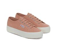 Superga Womens/Ladies 2740 Lace Up Platforms - Dusty Rose/Avorio - 7.5 UK - Dusty Rose/Avorio - 100% Mixed