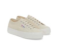 Superga Womens/Ladies 2740 Lace Up Platforms - Beige/Eggshell/Avorio - 8 UK - Beige/Eggshell/Avorio