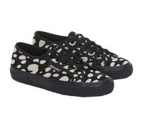 Superga Womens/Ladies 2750 Dalmatian Print Cowhide Leather Trainers SP391