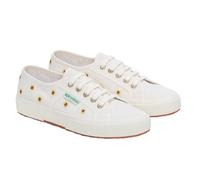 Superga Womens/Ladies 2750 Embroidered Sunflower Linen Train SP435
