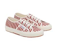 Superga Womens/Ladies 2750 Striped Trainers (5 UK) (Off White/Red)