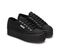 Superga Womens/Ladies 2790 Linea Up Down Trainers (Full Black) - Size UK 3.5