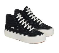 Superga Womens/Ladies 3141 Revolley Swallowtail Ripped Mid Cut Trainers SP342