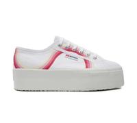 Superga 2790 Round Stripes Trainers White EU 39 Woman