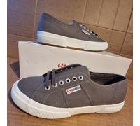 Superga Women's UK5.5 Cotu Classic Trainers in Dark Grey/White Holiday/Gym Shoes