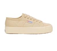 Superga Womens Unisex Adult 2740 Linen Platform Trainers (Beige/Off White) - Size UK 4