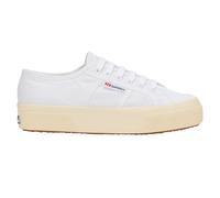 Superga Womens Unisex Adult 2740 Linen Platform Trainers (White/Off White) - Size UK 5