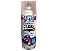 SuperGift 400ml Clear Lacquer Spray Paint, Automotive Paint Sprayer, Multipurpose Exterior Black Spray Paint Matt, Interior Metal Spray Paint, for Cars, Bikes,Vans, Metal, Wood