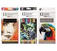 SuperGift.com 12 Pieces Professional Drawing Pencil for Artists Beginners Students Adults Kids Uses, Art & School Supplies (Studio Pencils)