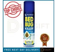 SuperGift.com 12 X Pest Shield Bed Bug Killer Spray 200Ml Household Bed Bug Control Treatment For Mattresses, Furniture & Home Pest Management