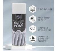 SuperGift.com 151 White Gloss Paint 250Ml Multi-Surface Paint For Diy, Restoration, Decorative Projects & Surface Finishing
