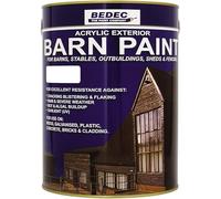 SuperGift.com 2.5L, White Semi Gloss Barn Paint, Durable, Weatherproof Pint for Exterior Wood, Metal & Cladding, Long Lasting Protection with a Smooth Semi Gloss Finish