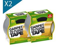 SuperGift.com 2 X 151 Carpet To Floor Tape Double Sided Carpet Fixing Tape For Rugs, Runners, Floor Mats, Home Improvements & Secure Floor Cover
