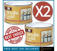 SuperGift.com 2 X 151 Metallic Gold Varnish Tin 180Ml