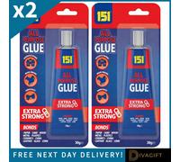 SuperGift.com 2 X 151 Multi-Purpose All Purpose Glue Adhesive Tubes 30G For Crafts, Diy, School & Household Repairs